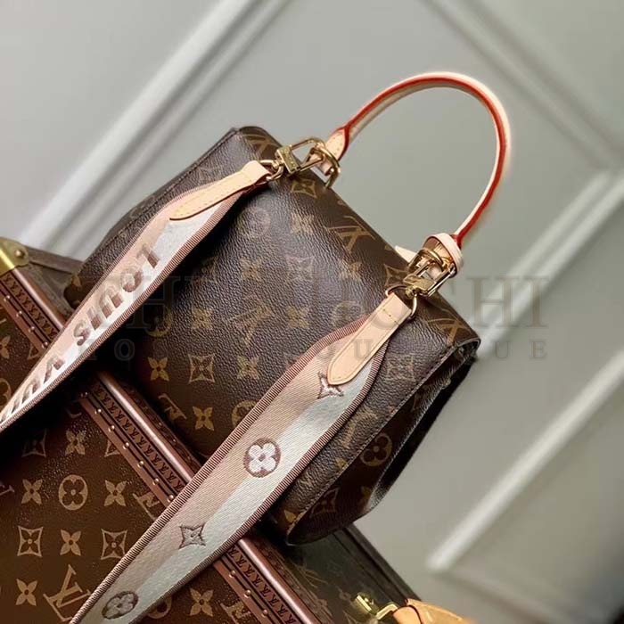 L0vis Vvtt0n LV Women Cluny Mini Handbag Monogram Coated Canvas Cowhide Leather Master Quality