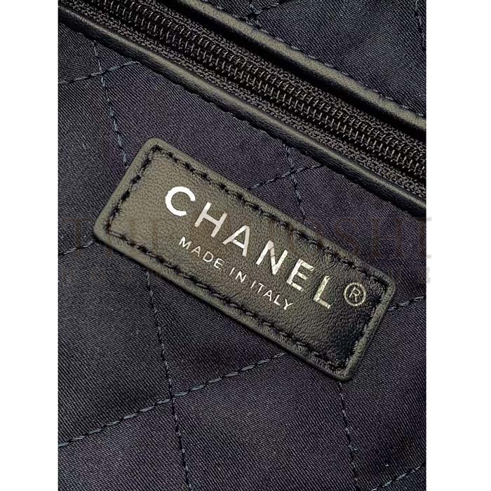 Ch**el Women CC 22 Handbag Stitched Denim Silver Metal Blue 20cm and 36cm Master Quality