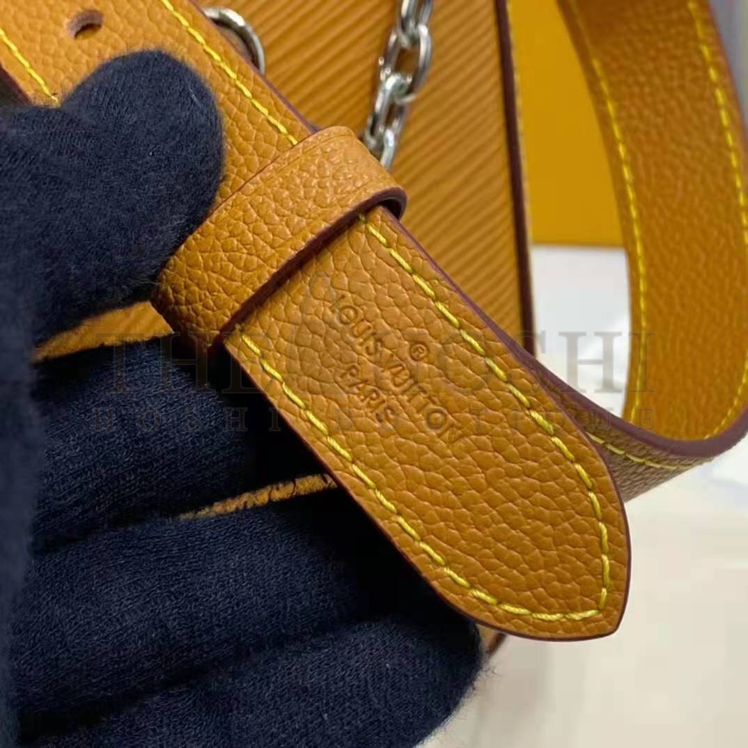 L0vis Vvtt0n LV Women Marelle Handbag Honey Gold Epi Grained Cowhide Leather Canvas Master Quality