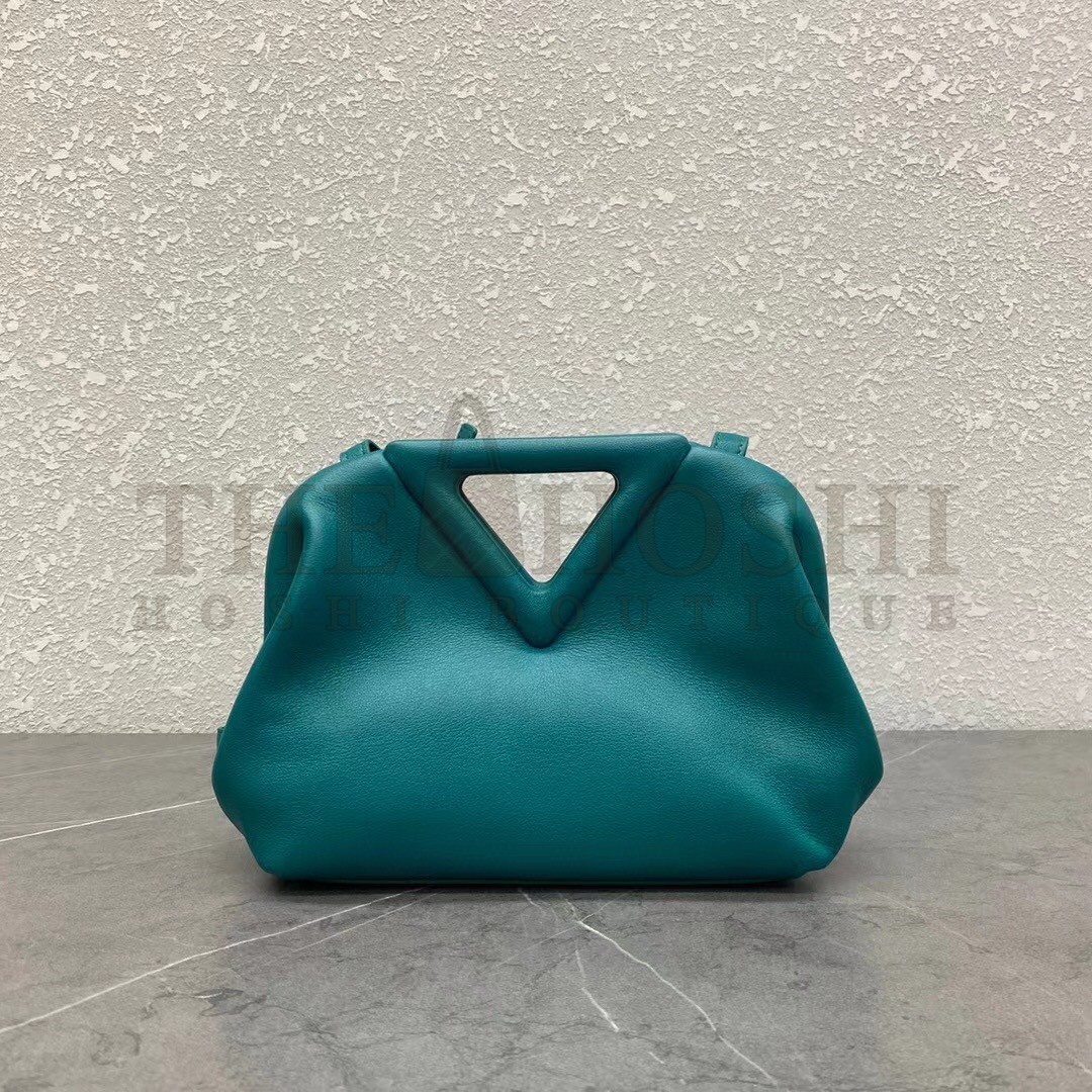 B0tt*ga Ven*ta Small Point Top Handle Bag In Mallard Nappa Leather Master Quality