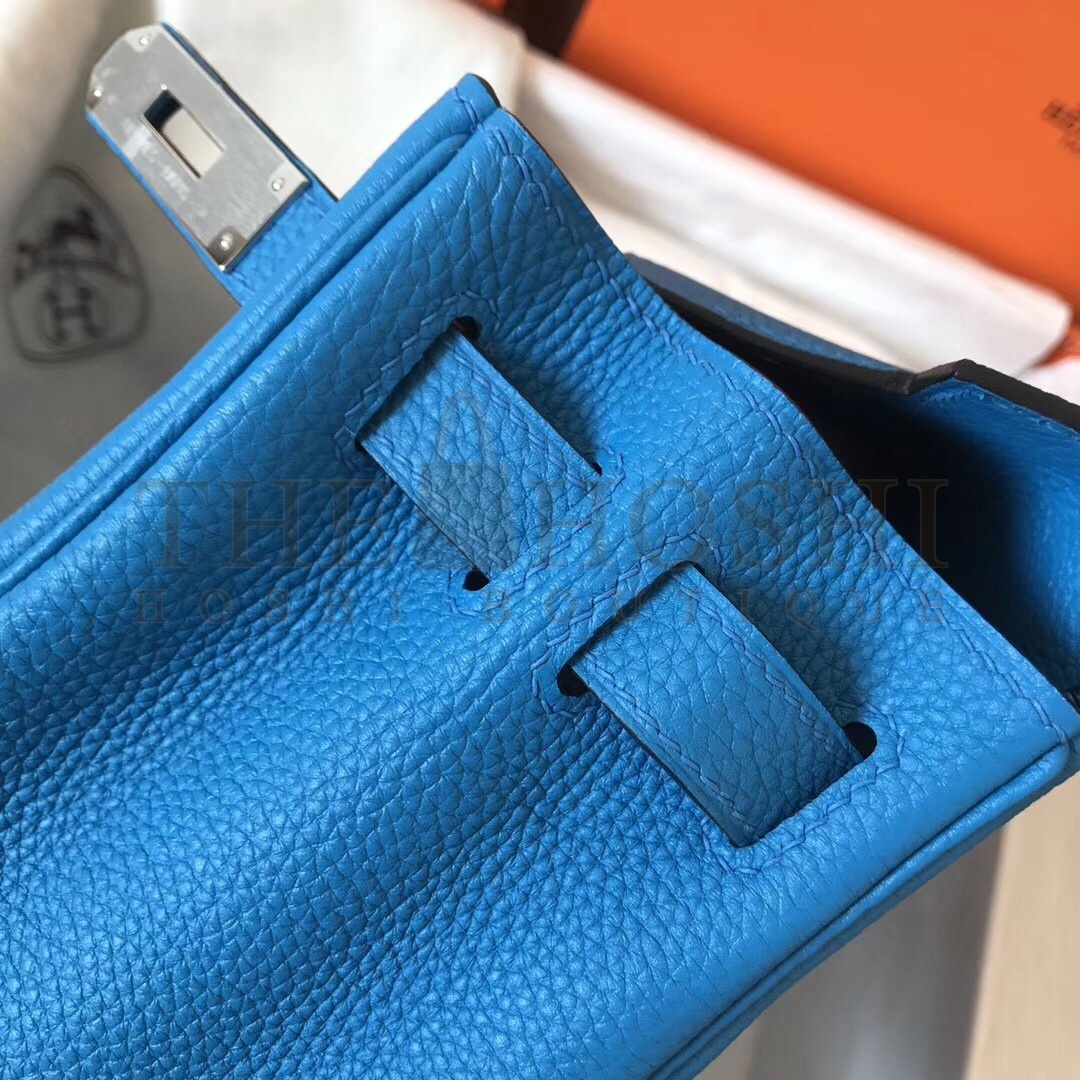 H**me5 Blue Zanzibar Clemence Kelly 28cm Handmade Bag Master Quality