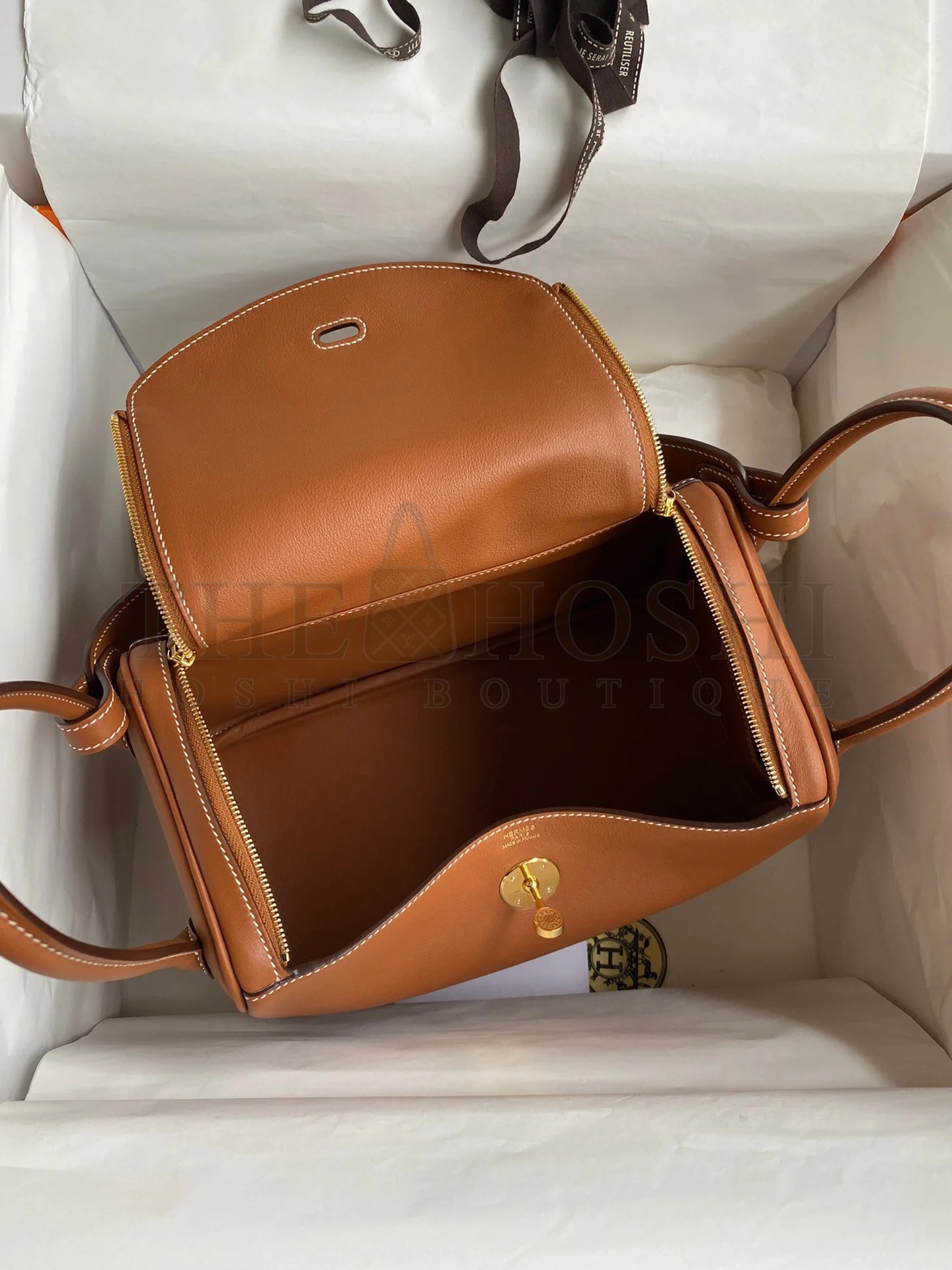 H**me5 Lindy 26 Handmade Bag In Gold Swift Calfskin Master Quality