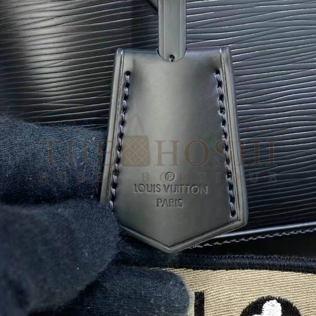 L0vis Vvtt0n LV Women Alma BB Handbag Black Epi Grained Cowhide Leather Master Quality