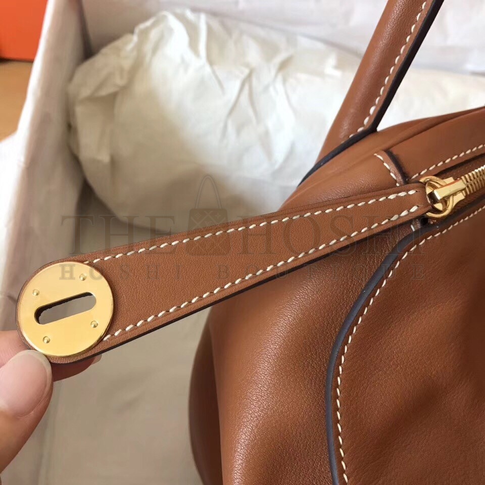 H**me5 Gold Lindy 30cm Swift Handmade Bag Master Quality