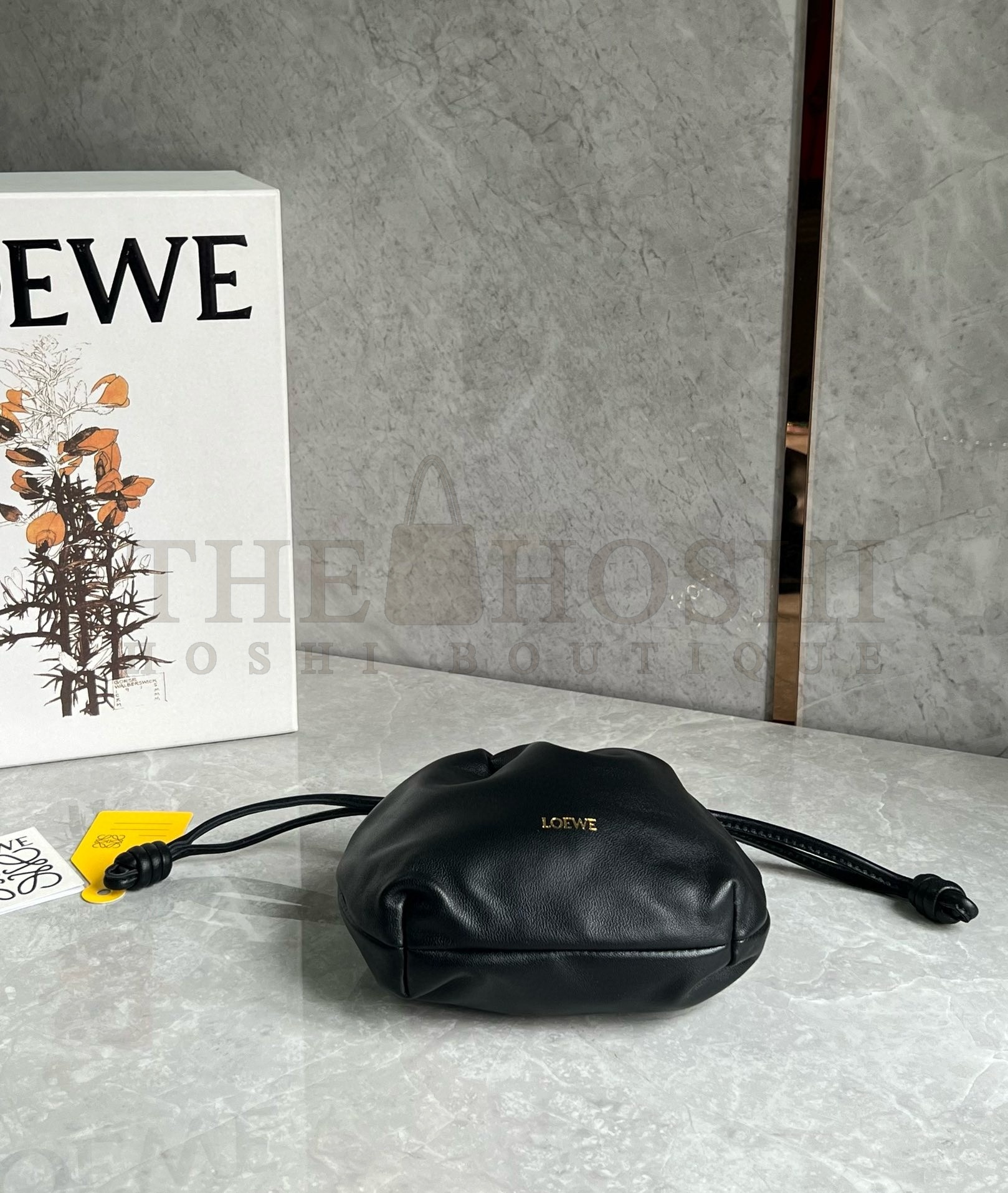 L0ew* Mini Flamenco Purse Bag in Black Nappa Lambskin Master Quality