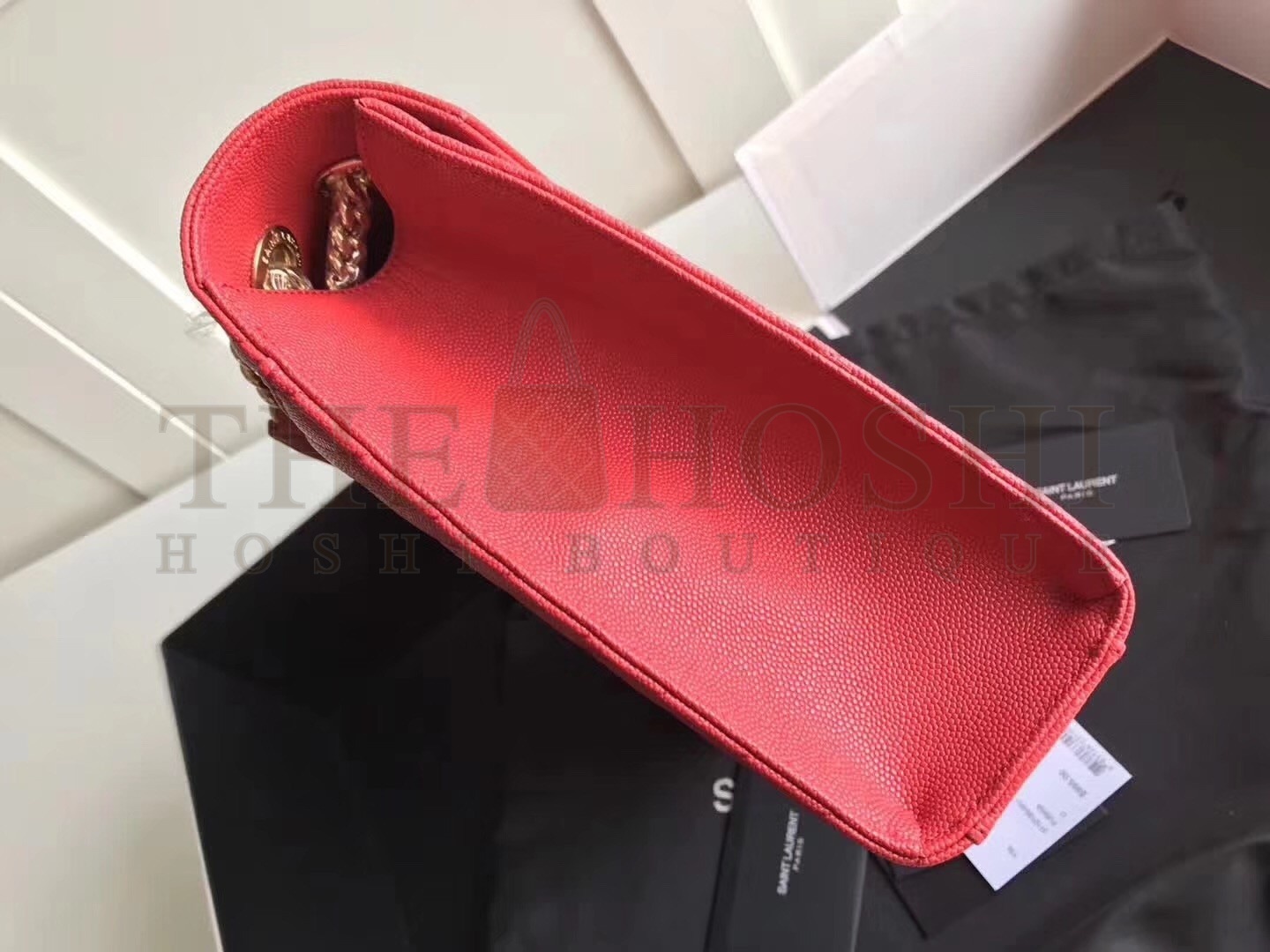 Sa1nt Lau*nt Large Monogramme Envelope Red Shoulder Bag Master Quality