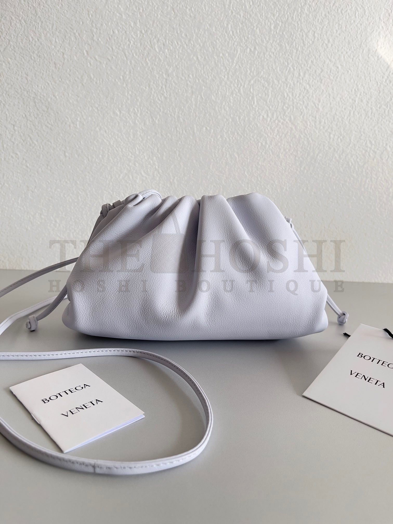 B0tt*ga Ven*ta Mini Pouch Bag In Mirth Washed Calfskin Master Quality