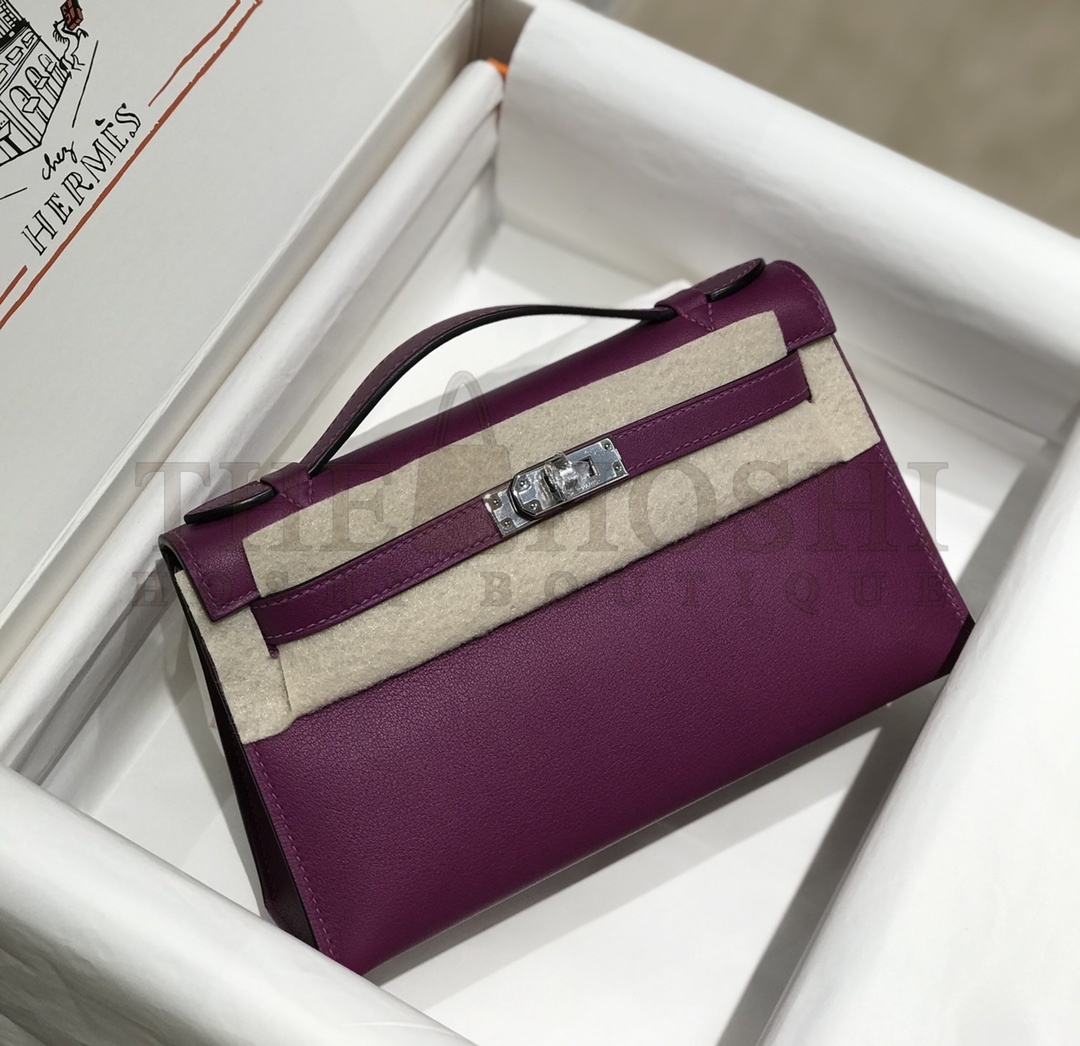 H**me5 Kelly Pochette Swift Bag Handmake 22x12x7cm Master Quality