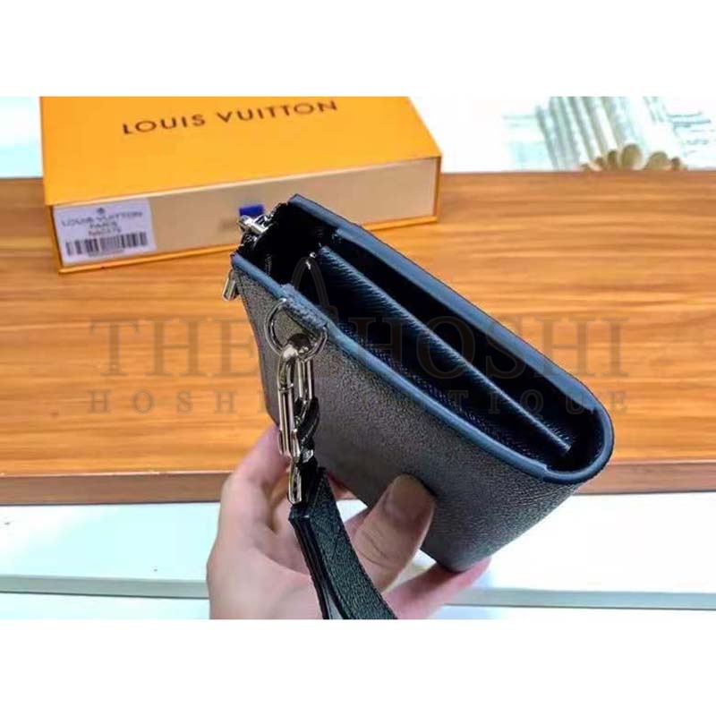 L0vis Vvtt0n LV Men Zippy Dragonne Wallet Damier Graphite Coated Canvas-Grey Master Quality