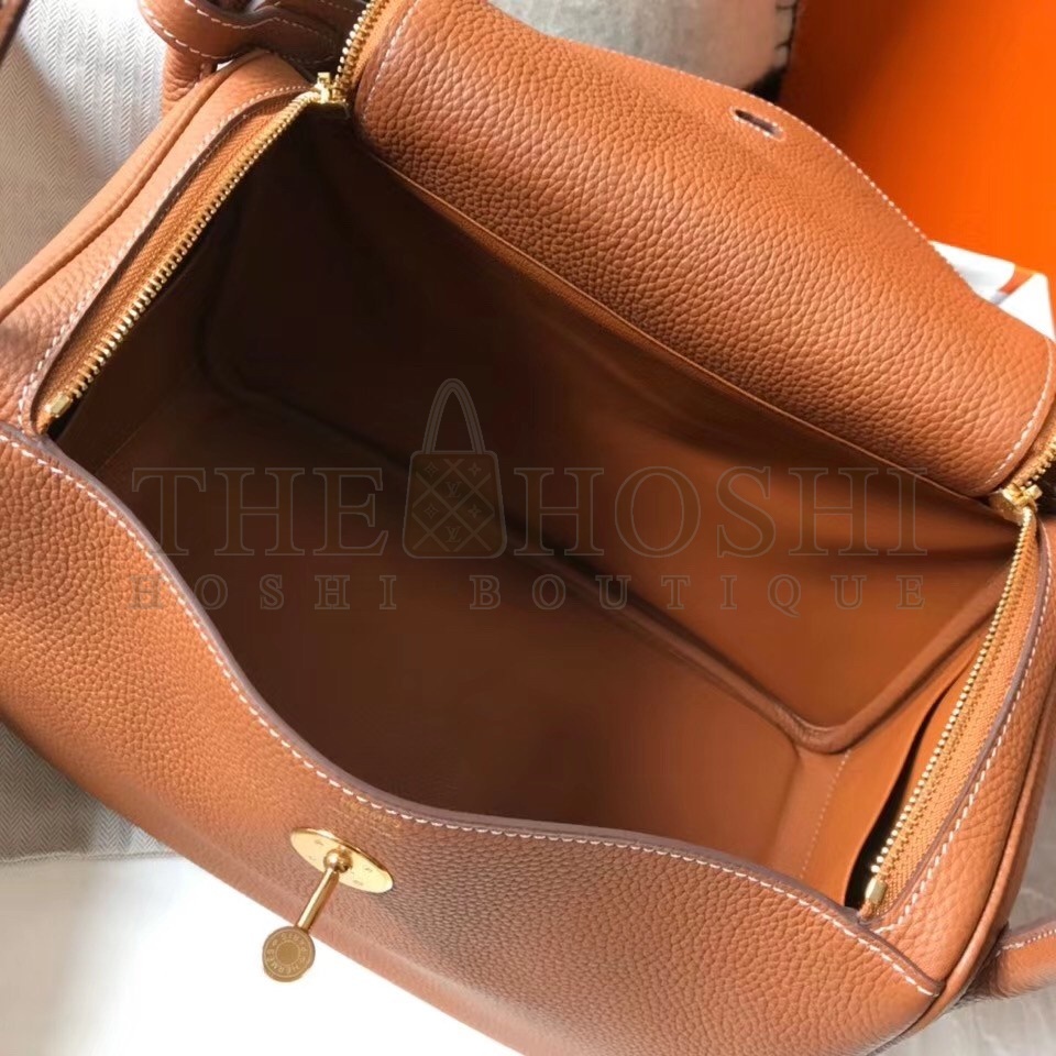H**me5 Lindy 26cm Bag In Gold Clemence With GHW Master Quality