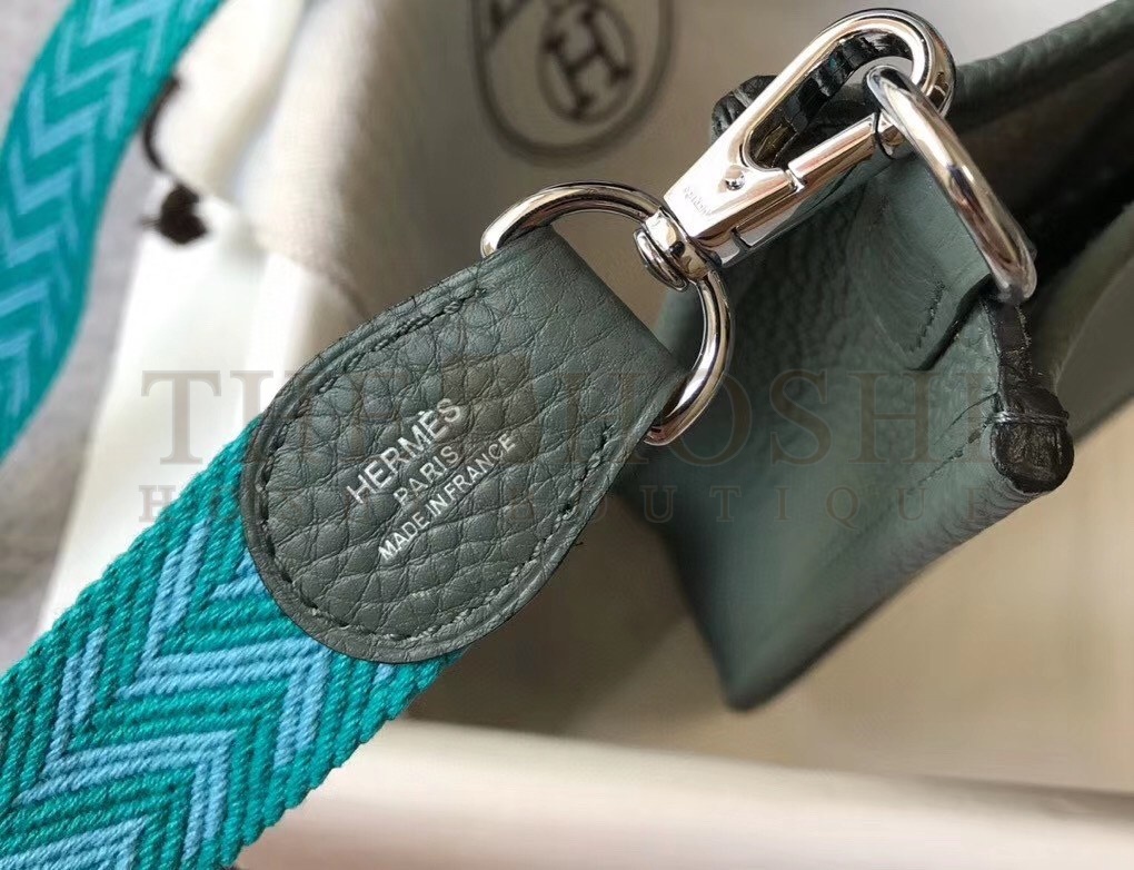 H**me5 Evelyne III TPM Bag In Vert Amande Clemence Leather Master Quality