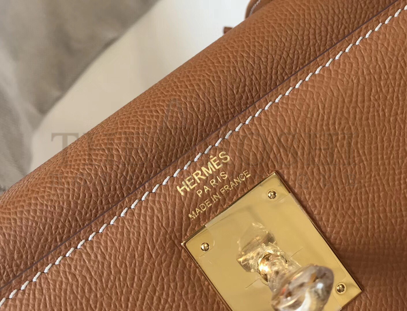 H**me5 Brown Epsom Kelly 32cm Sellier Bag Master Quality