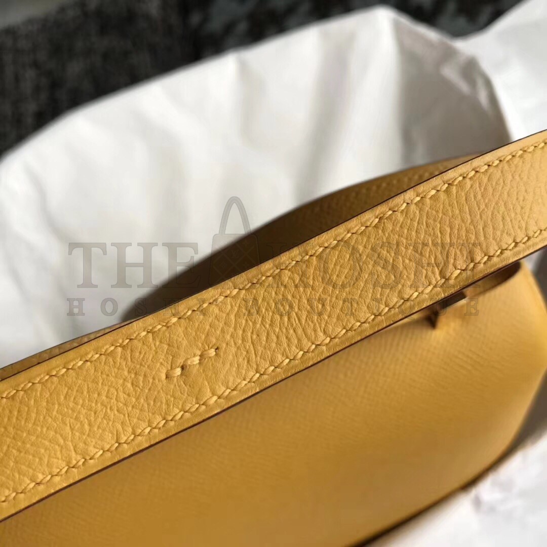 H**me5 Epsom Constance 24cm Jaune Handmade Bag Master Quality