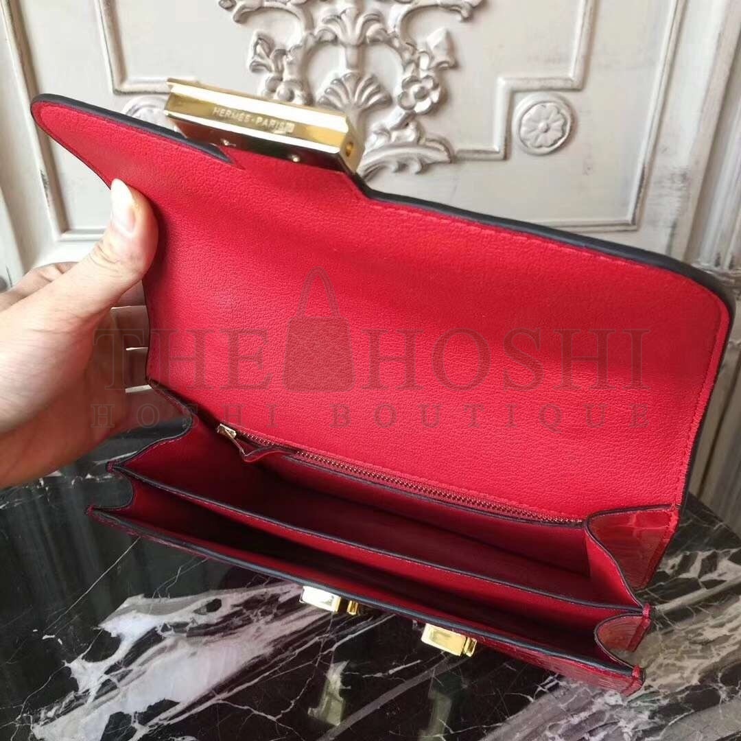 H**me5 Cherry Constance MM 24cm Crocodile Bag Master Quality