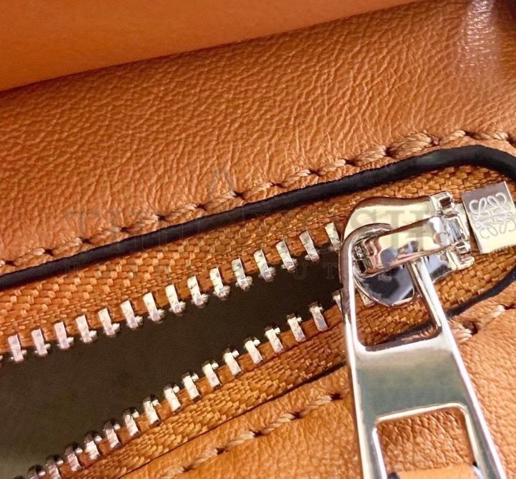 L0ew* Mini Puzzle Bag In Brown Calfskin Leather Master Quality