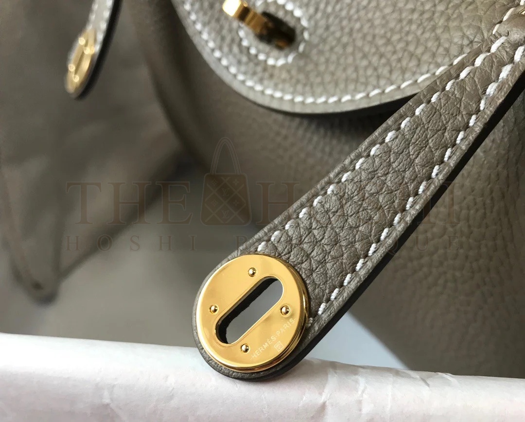 H**me5 Lindy Mini Bag In Taupe Clemence Leather GHW Master Quality