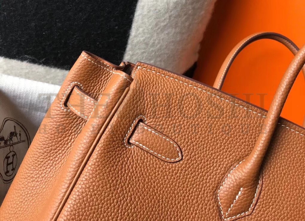 H**me5 Birkin 30 Bag in Gold Clemence Leather with GHW Master Quality