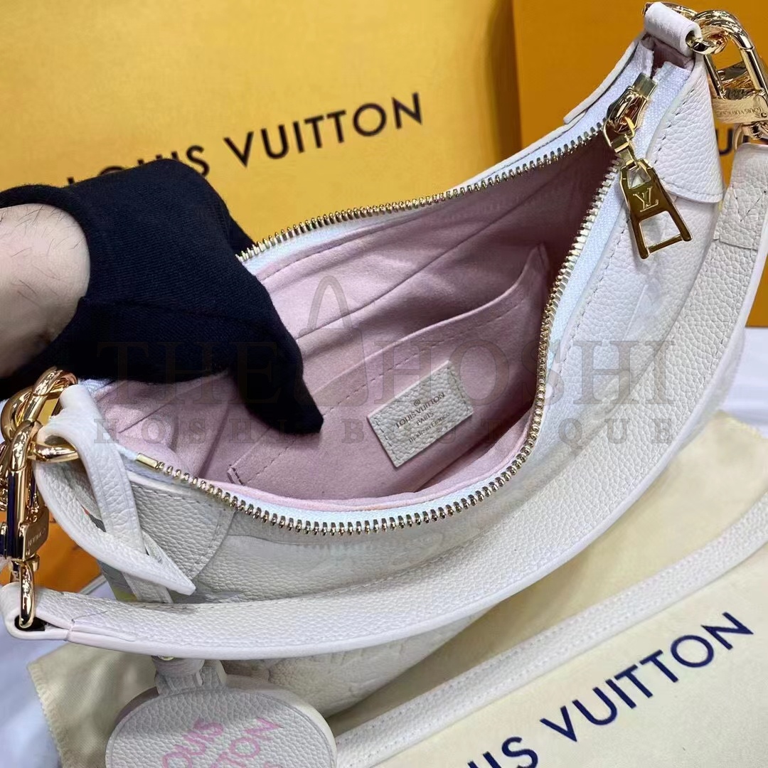 L0vis Vvtt0n LV Women Bagatelle Beige Handbag Printed Embossed Grained Cowhide Leather Master Quality
