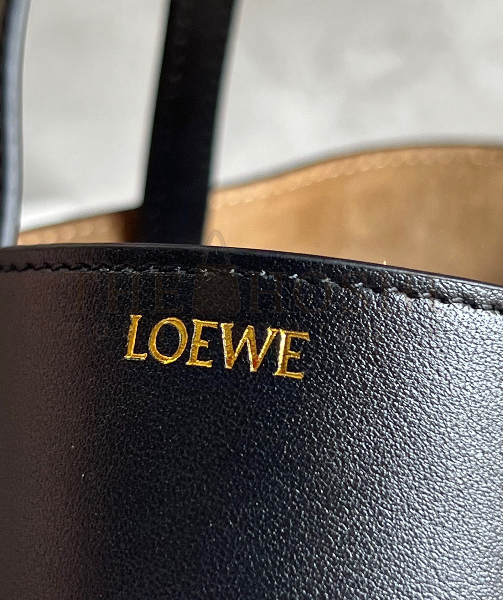 L0ew* Mini Puzzle Fold Tote Bag in Black Calfskin Master Quality