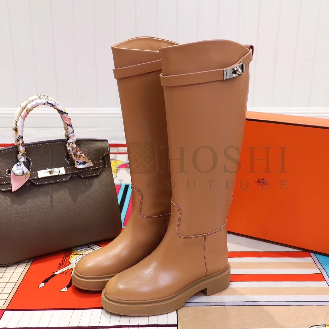 H**me5 Variation Boots In Brown Calfskin Master Quality