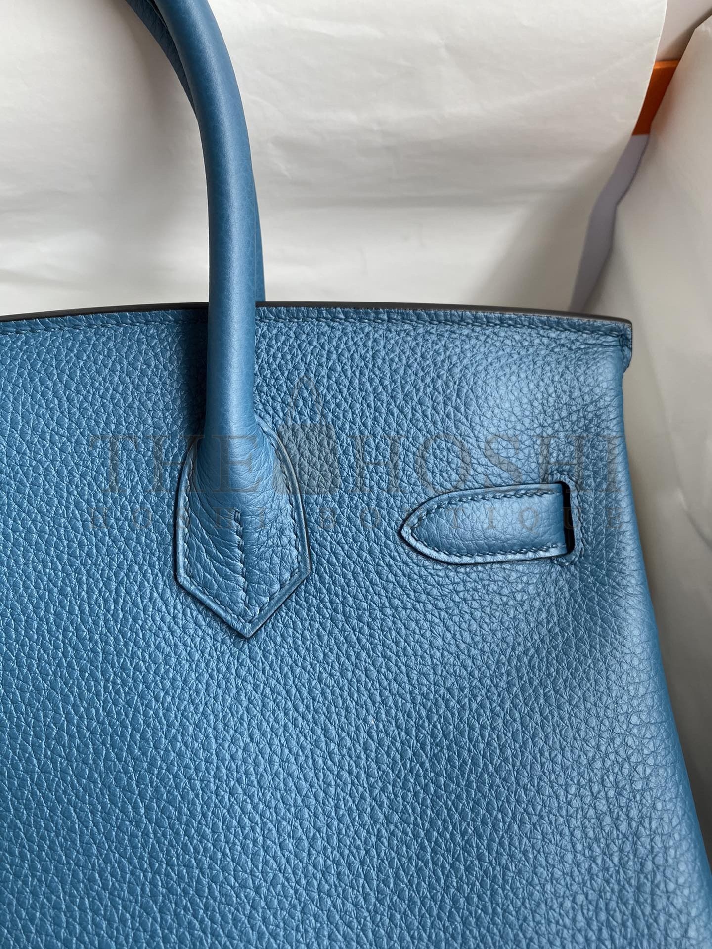 H**me5 Birkin 30 Retourne Handmade Bag In Colvert Clemence Leather Master Quality