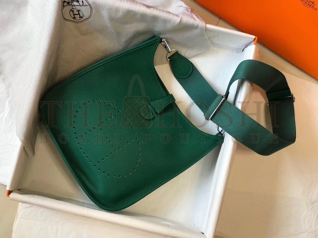 H**me5 Evelyne III 29 Bag In Vert Vertigo Clemence Leather Master Quality