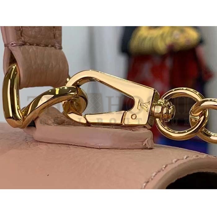 L0vis Vvtt0n LV Women Lockme Ever Mini Handbag Pink Grained Calf Leather Master Quality