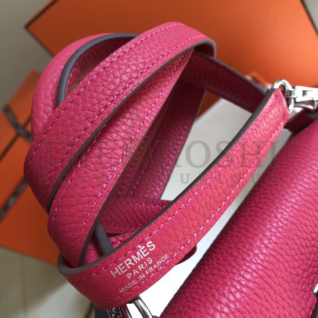 H**me5 Rose Red Clemence Kelly 28cm Bag Master Quality