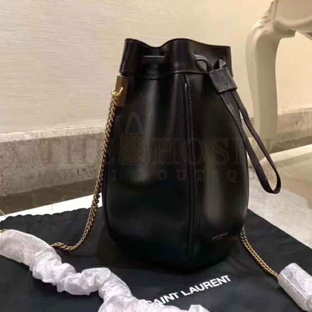 Sa1nt Lau*nt Y51 Women Saffiano Leather Mini Shoulder Bag-Black Master Quality