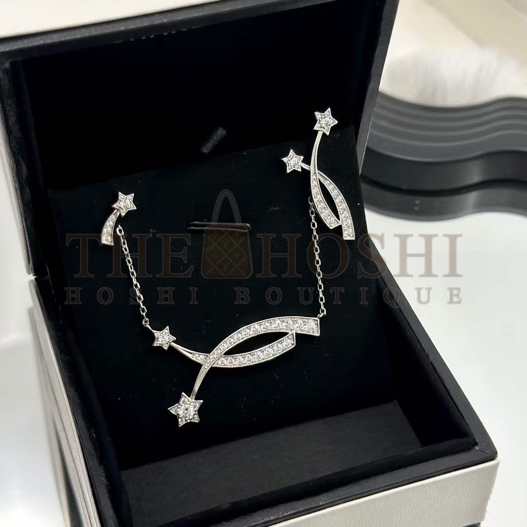 Ch**el Women CC Etoile Filante Earrings 18K White Silver D1am0nds Master Quality