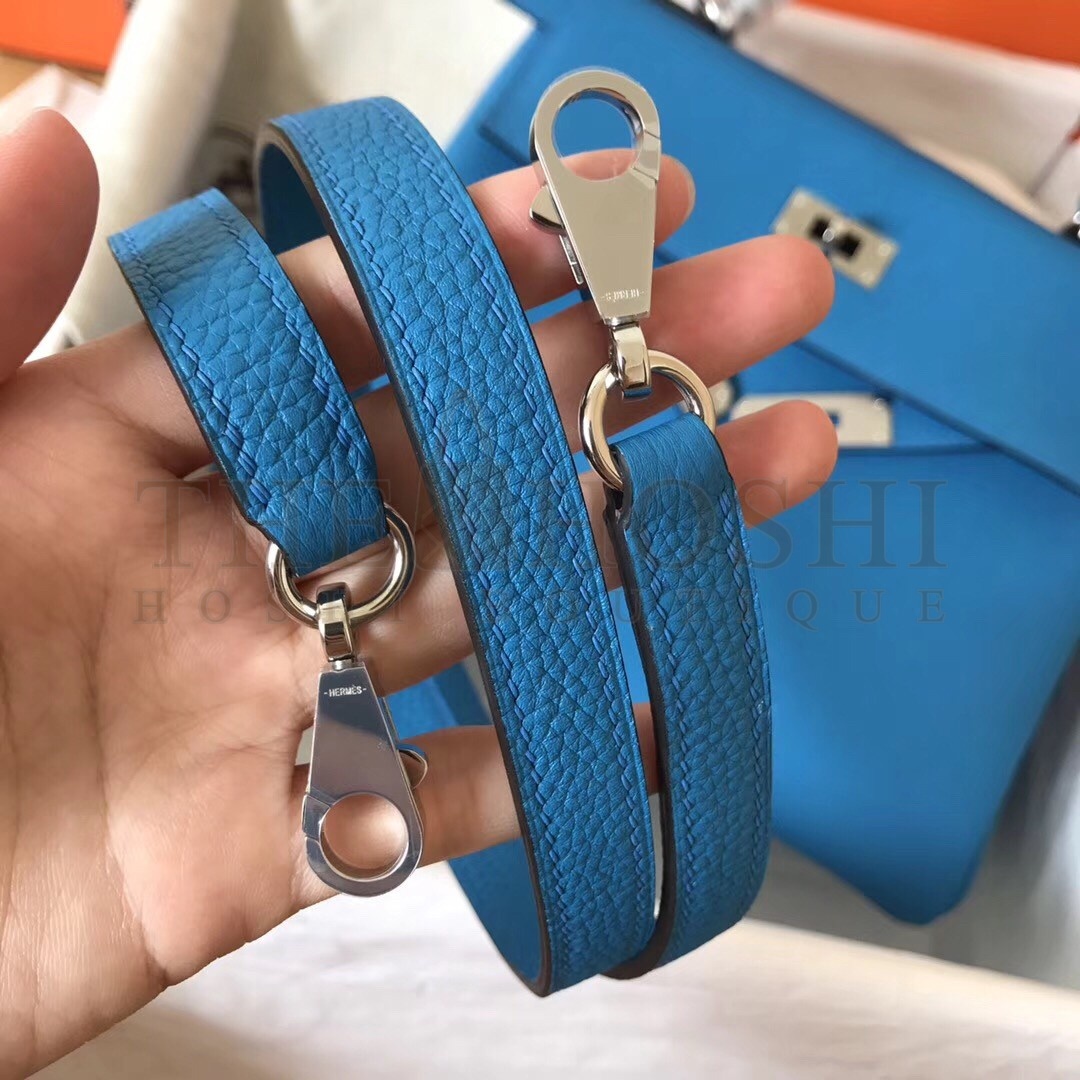 H**me5 Blue Zanzibar Clemence Kelly 28cm Handmade Bag Master Quality