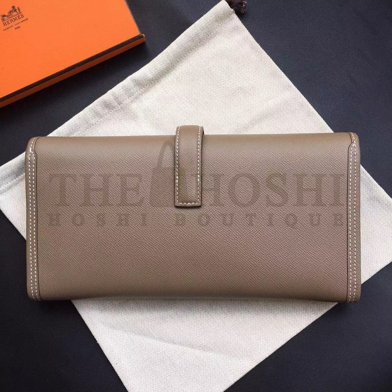 H**me5 Etoupe Epsom Jige Elan 29 Clutch Bag Master Quality