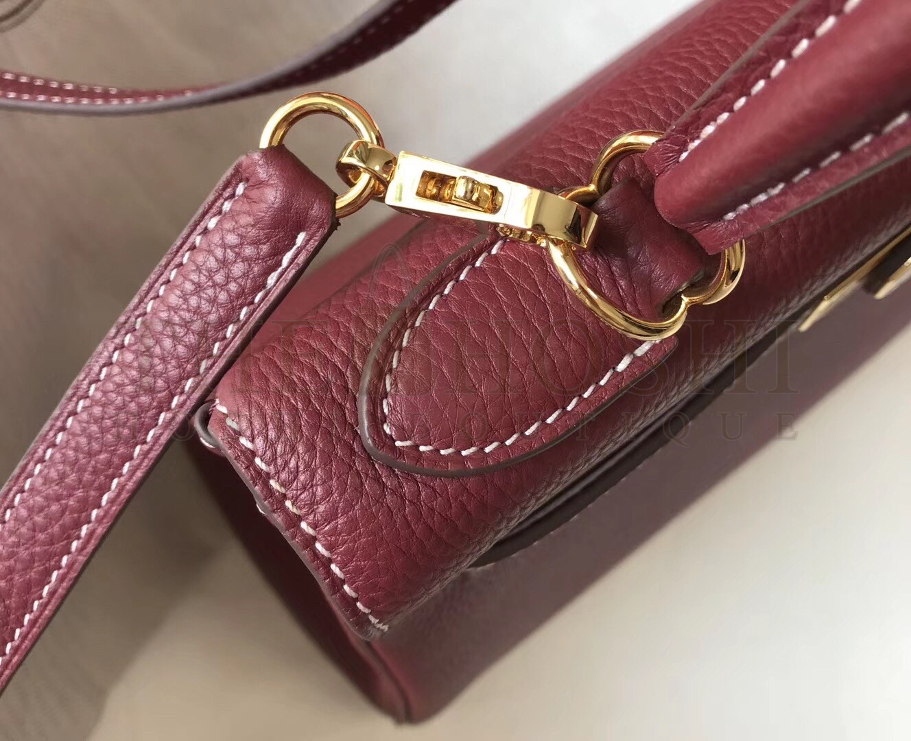 H**me5 Bordeaux Clemence Kelly 28cm Bag Master Quality