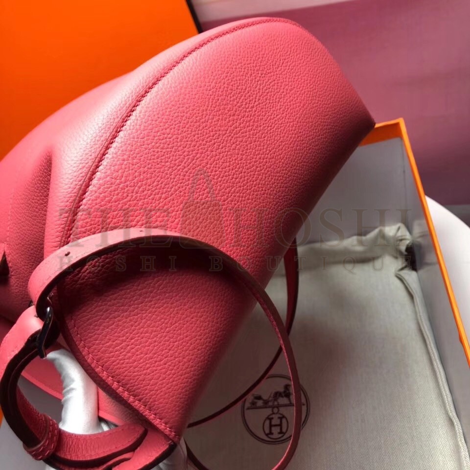 H**me5 GR24 Backpack In Pink Everycolor Calfskin Master Quality