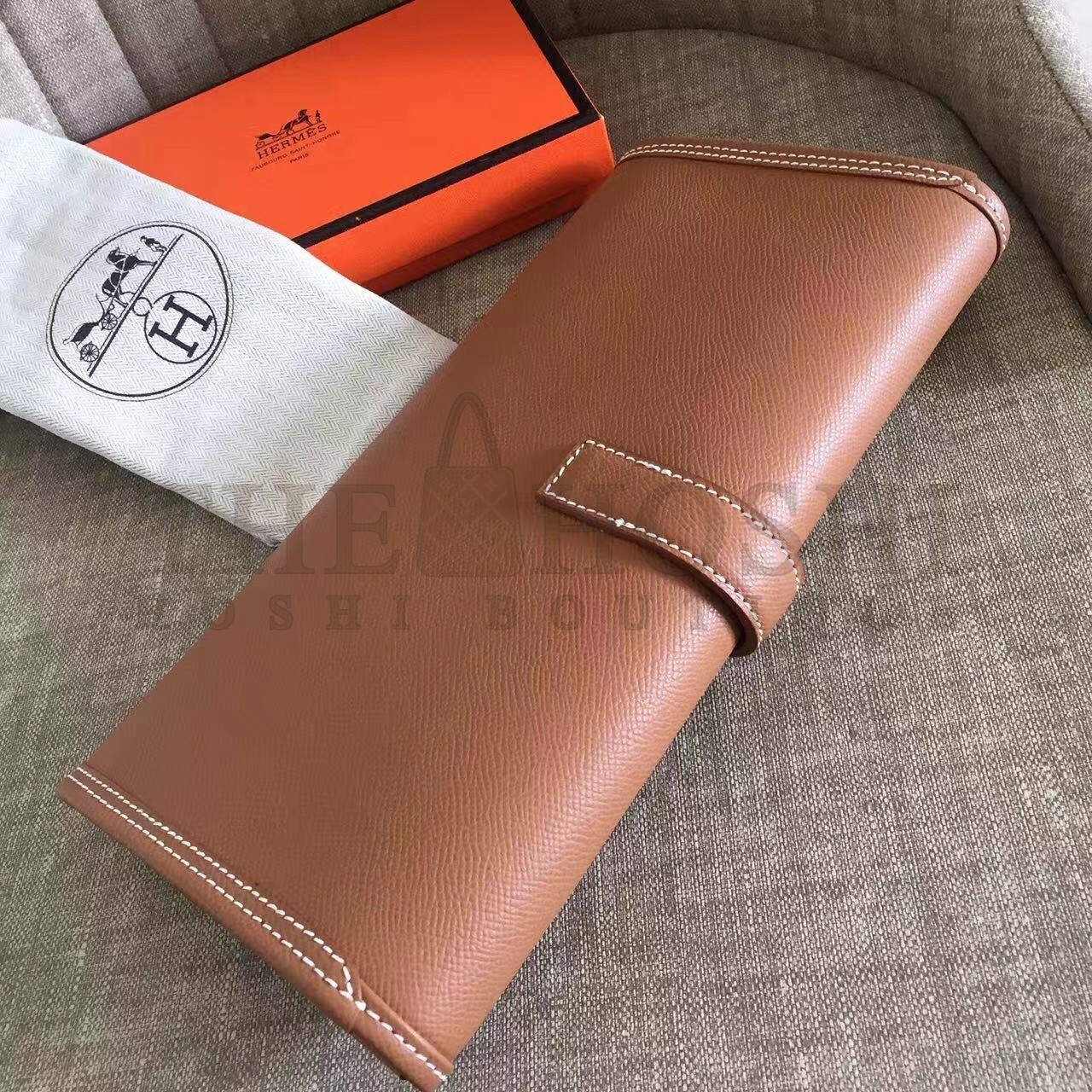 H**me5 Gold Epsom Jige Elan 29 Clutch Bag Master Quality
