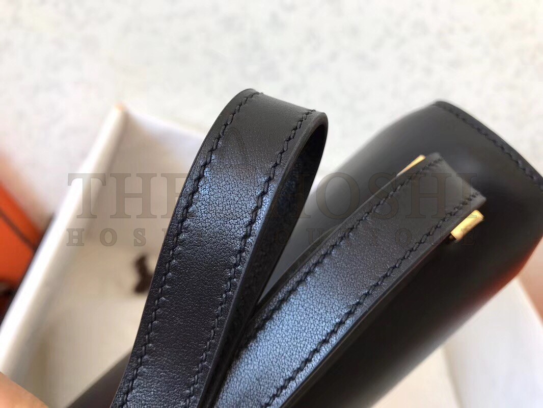H**me5 Swift Constance 24cm Black Handmade Bag Master Quality