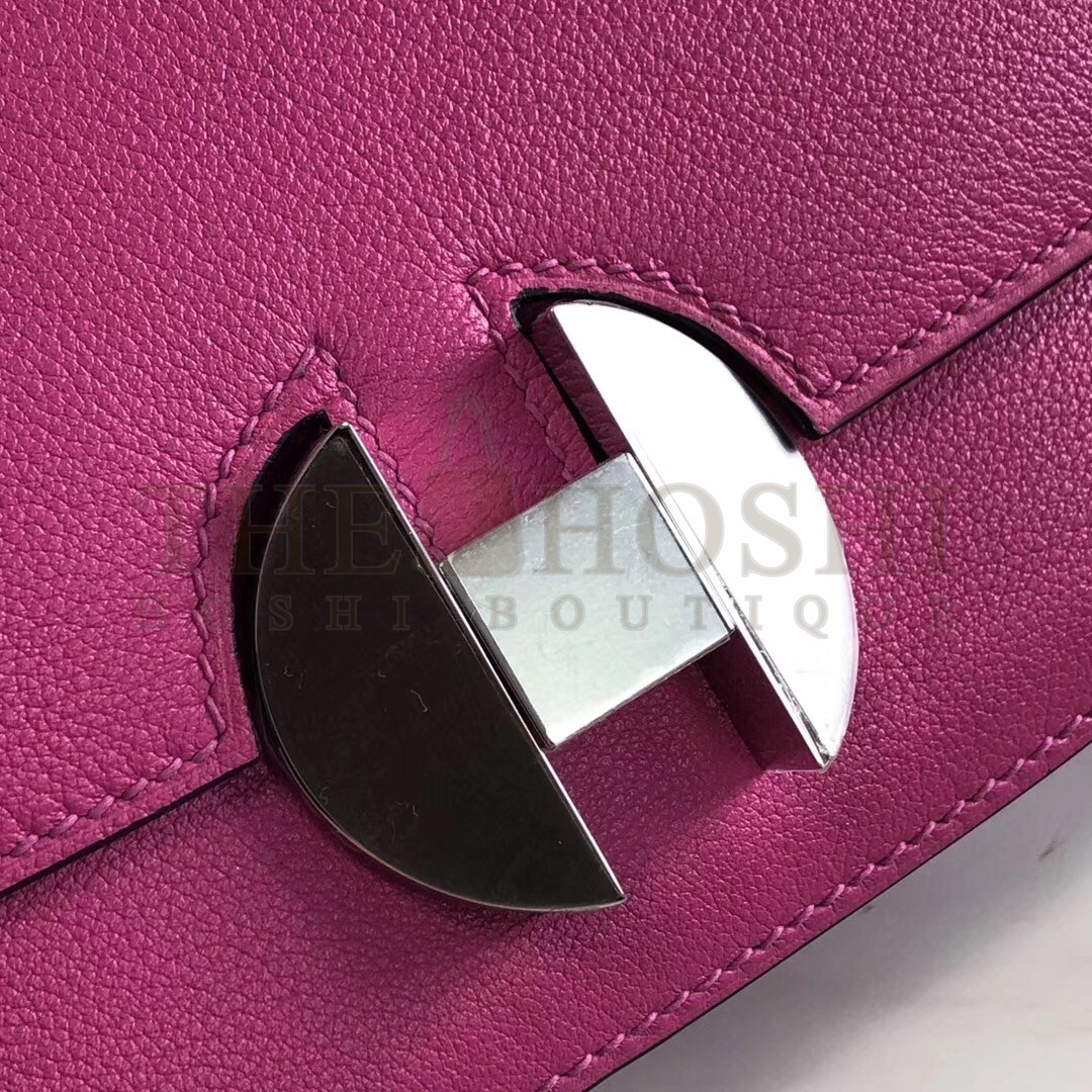 H**me5 2002 20cm Bag In Rose Purple Evercolor Calfskin Master Quality