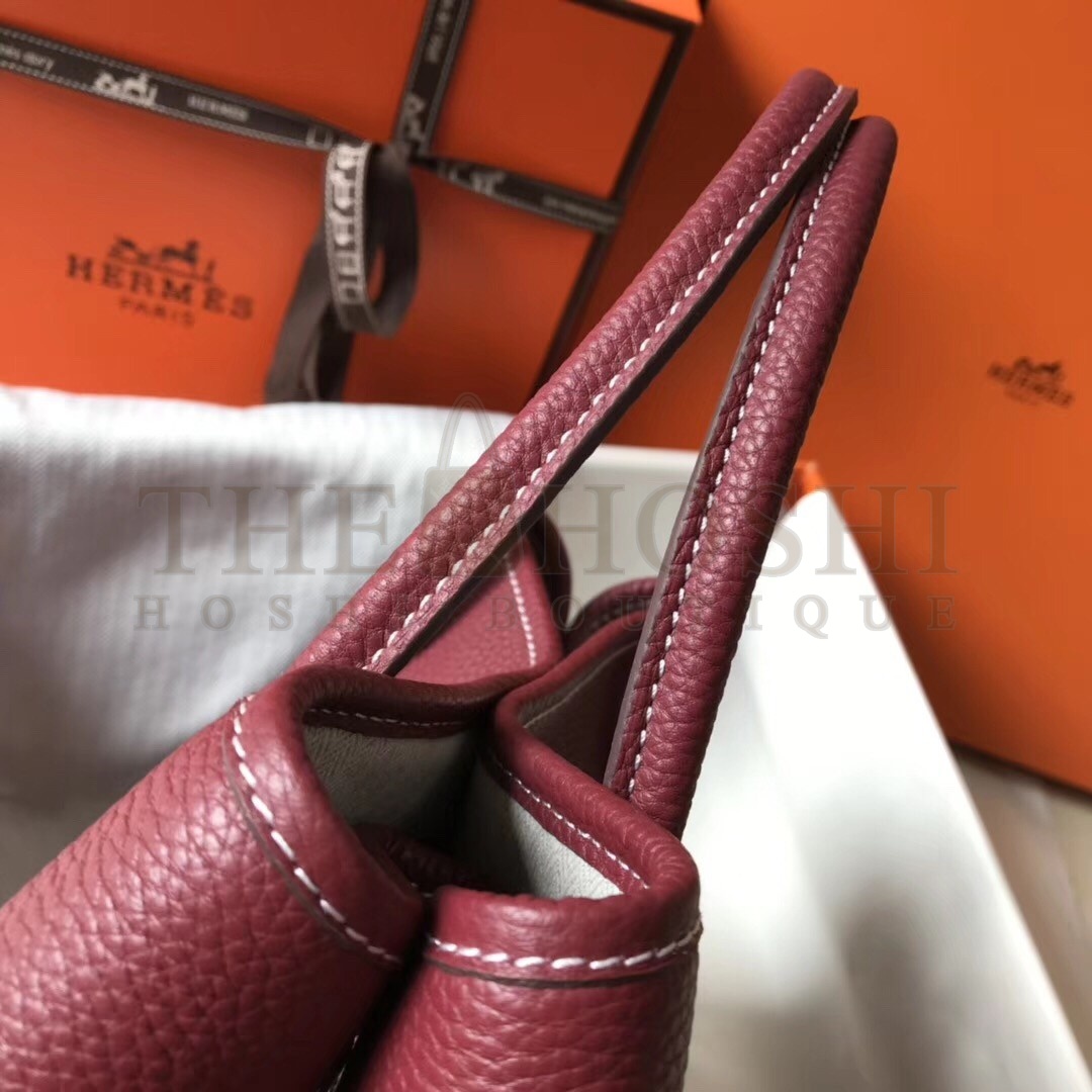 H**me5 Ruby Clemence Garden Party 30cm Handmade Bag Master Quality