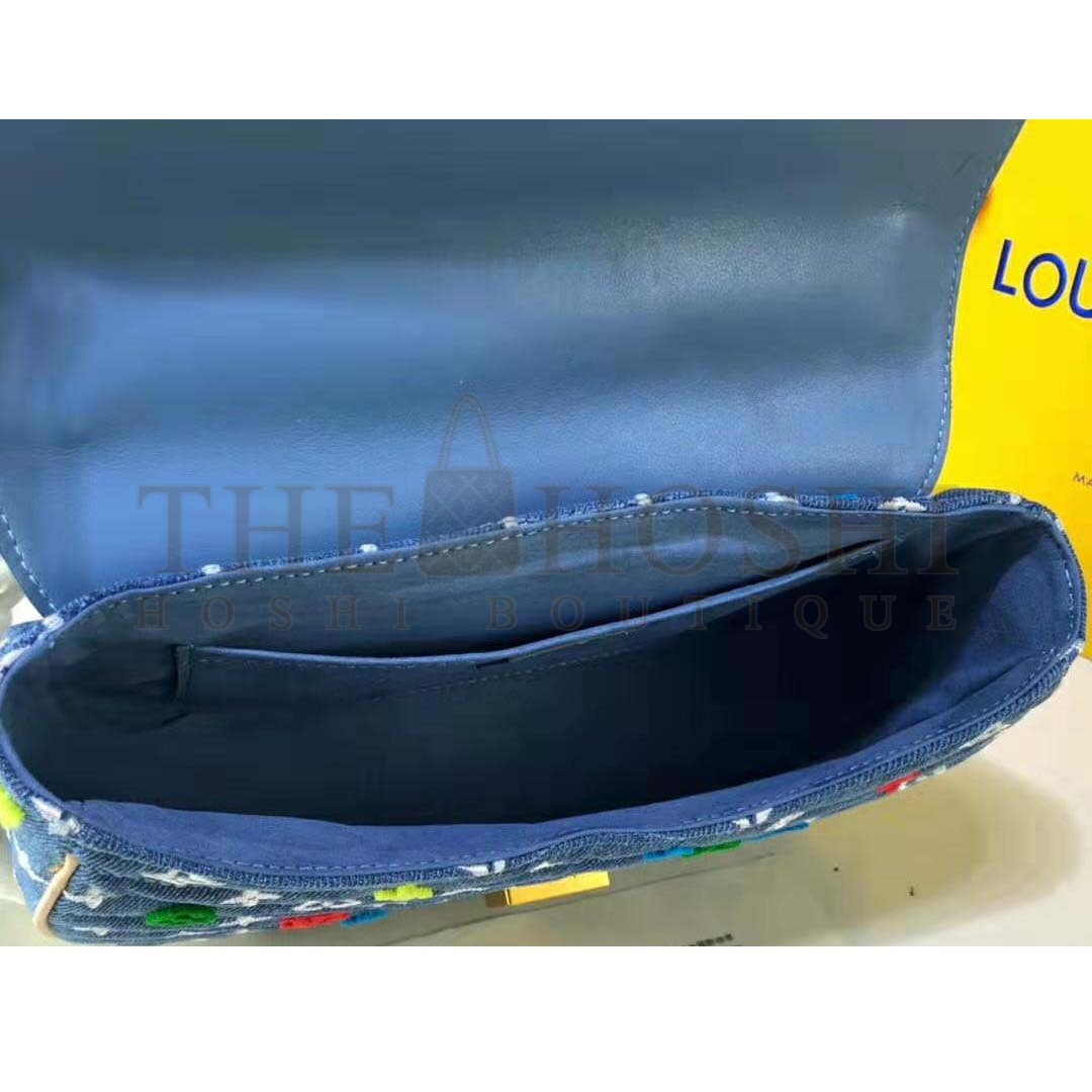 L0vis Vvtt0n LV Women New Wave Chain Bag MM-Blue Master Quality