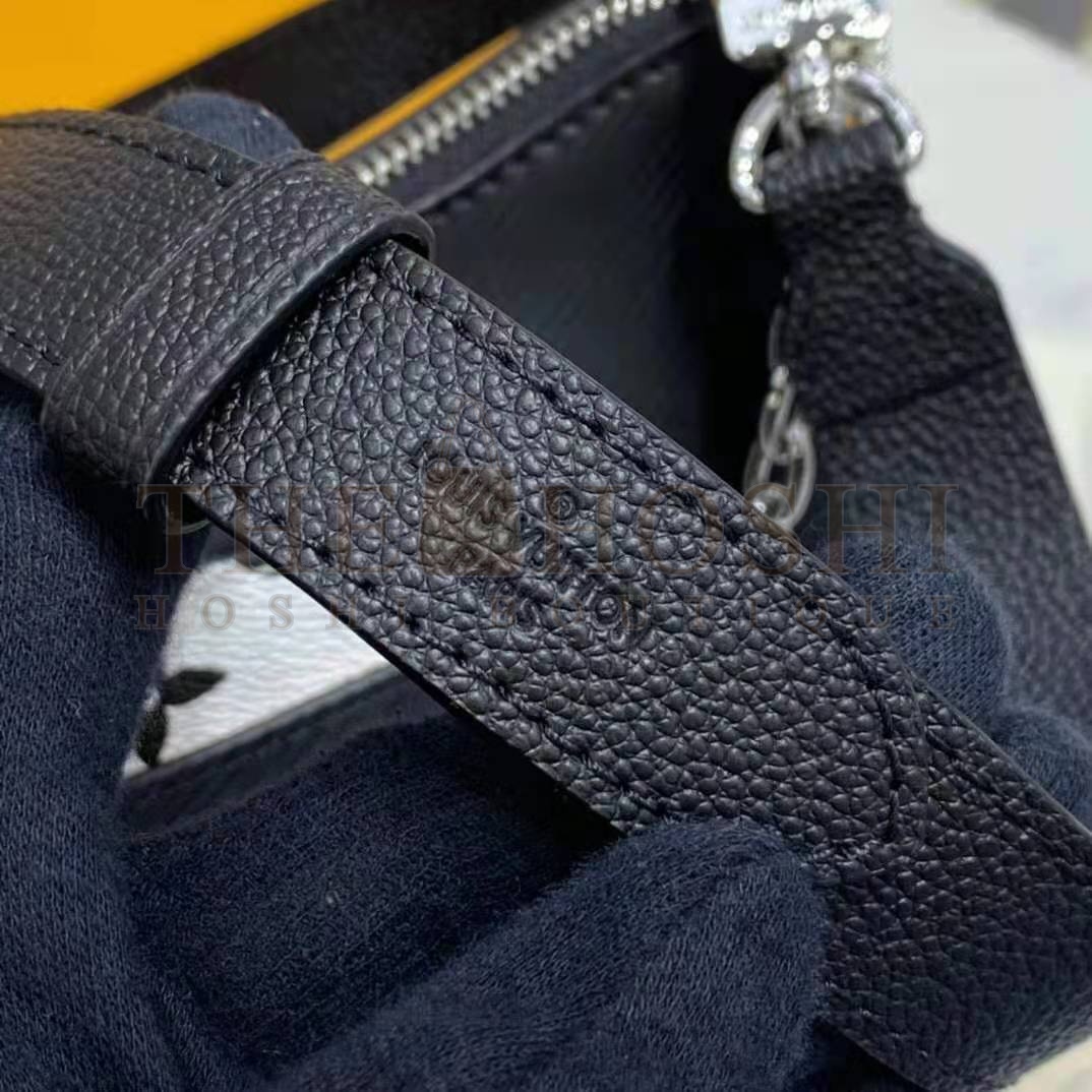 L0vis Vvtt0n LV Women Marelle Handbag Black Epi Grained Cowhide Leather Canvas Master Quality