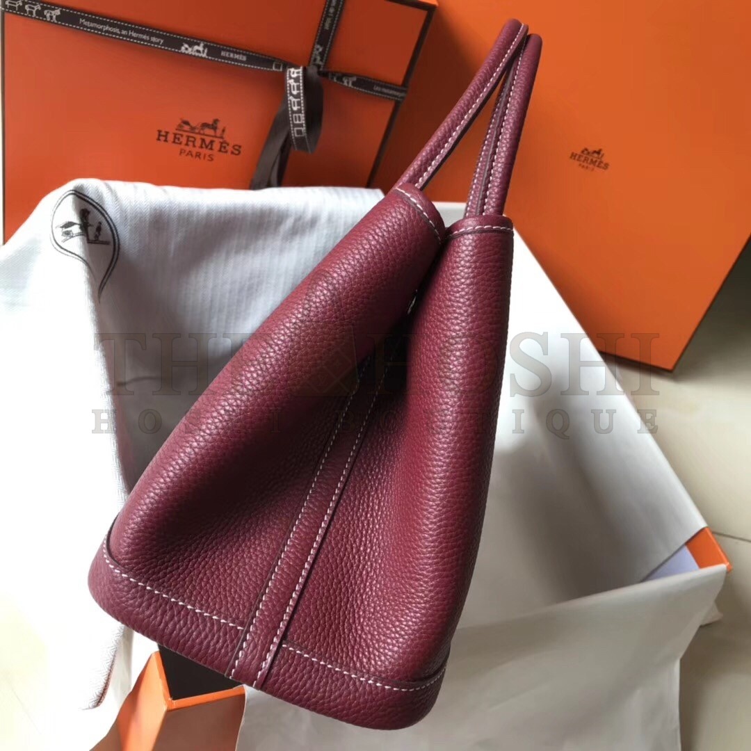 H**me5 Ruby Clemence Garden Party 30cm Handmade Bag Master Quality