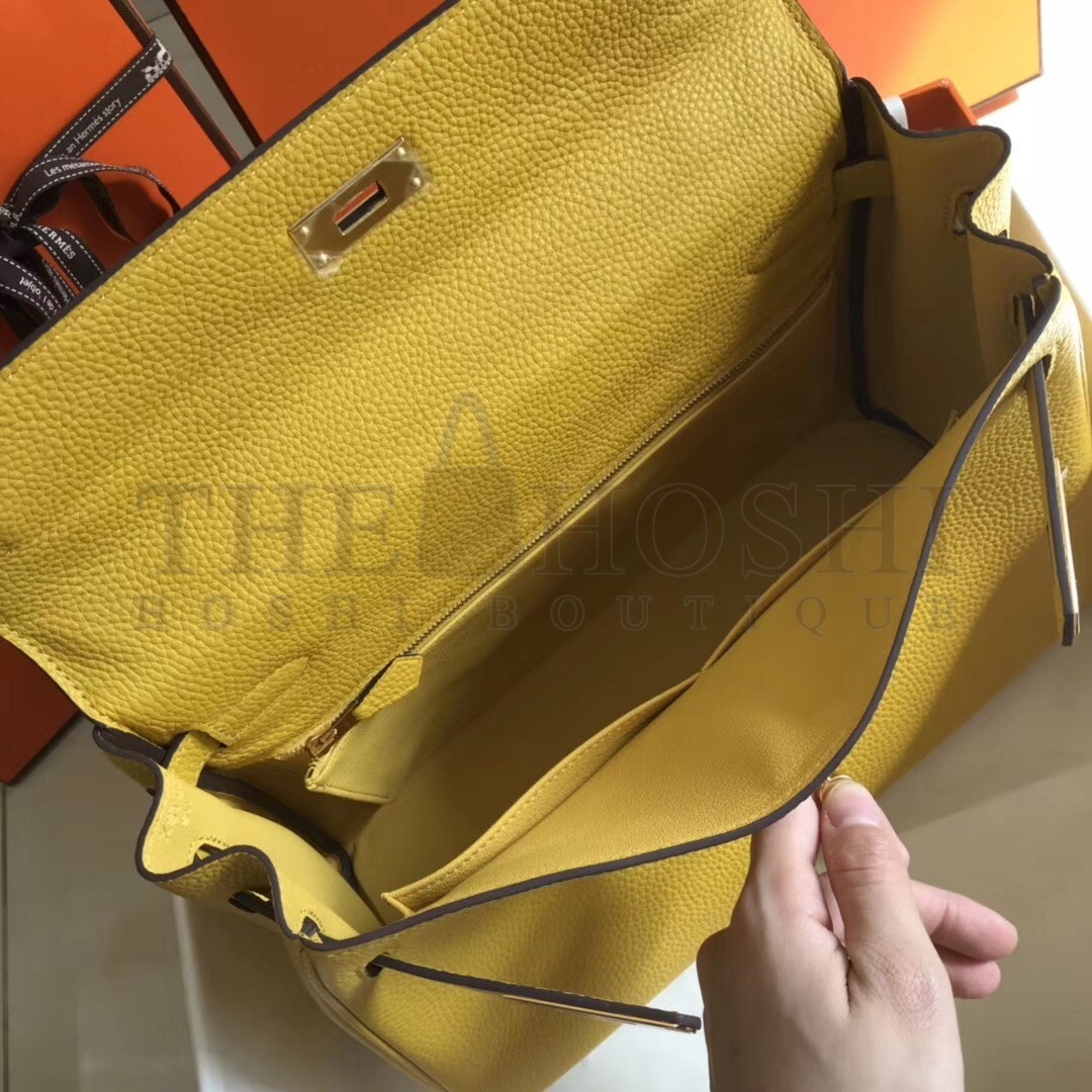 H**me5 Kelly 32cm Retourne Bag In Soleil Clemence Leather Master Quality