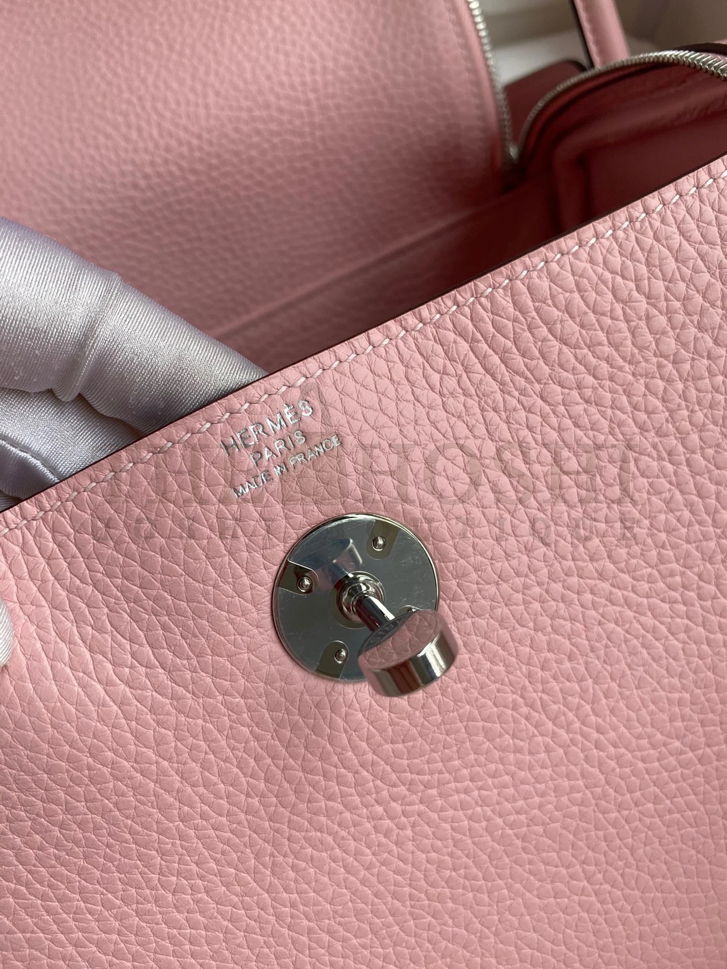 H**me5 Lindy 26 Handmade Bag In Rose Sakura Clemence Leather Master Quality