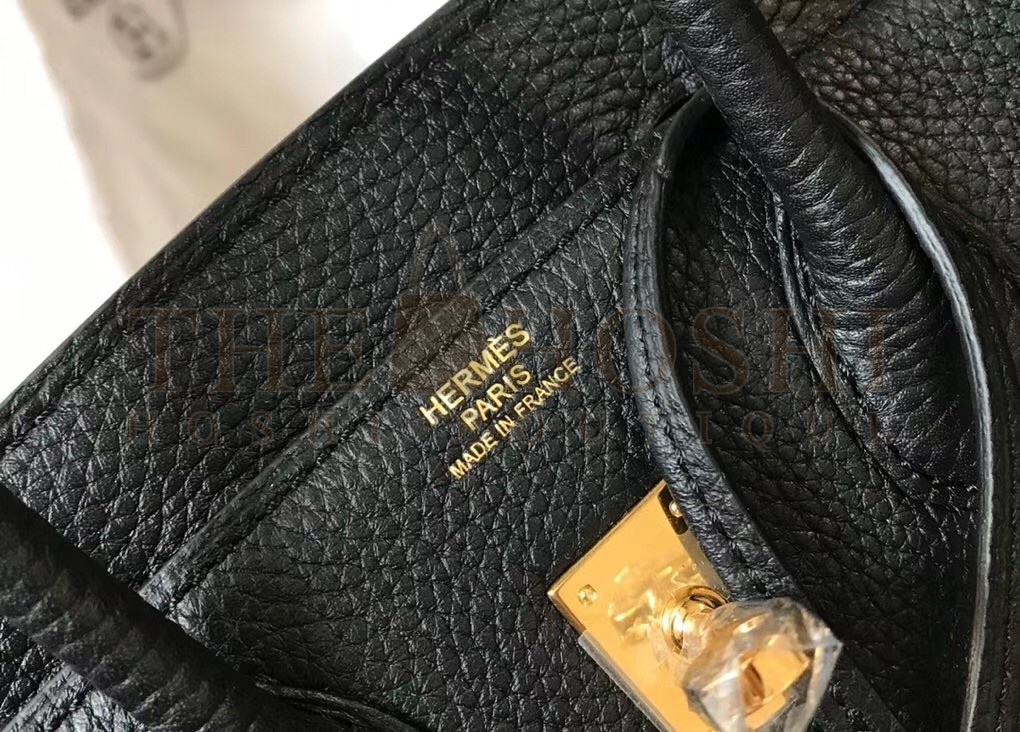H**me5 Birkin 25 Bag In Black Clemence Leather with GHW Master Quality