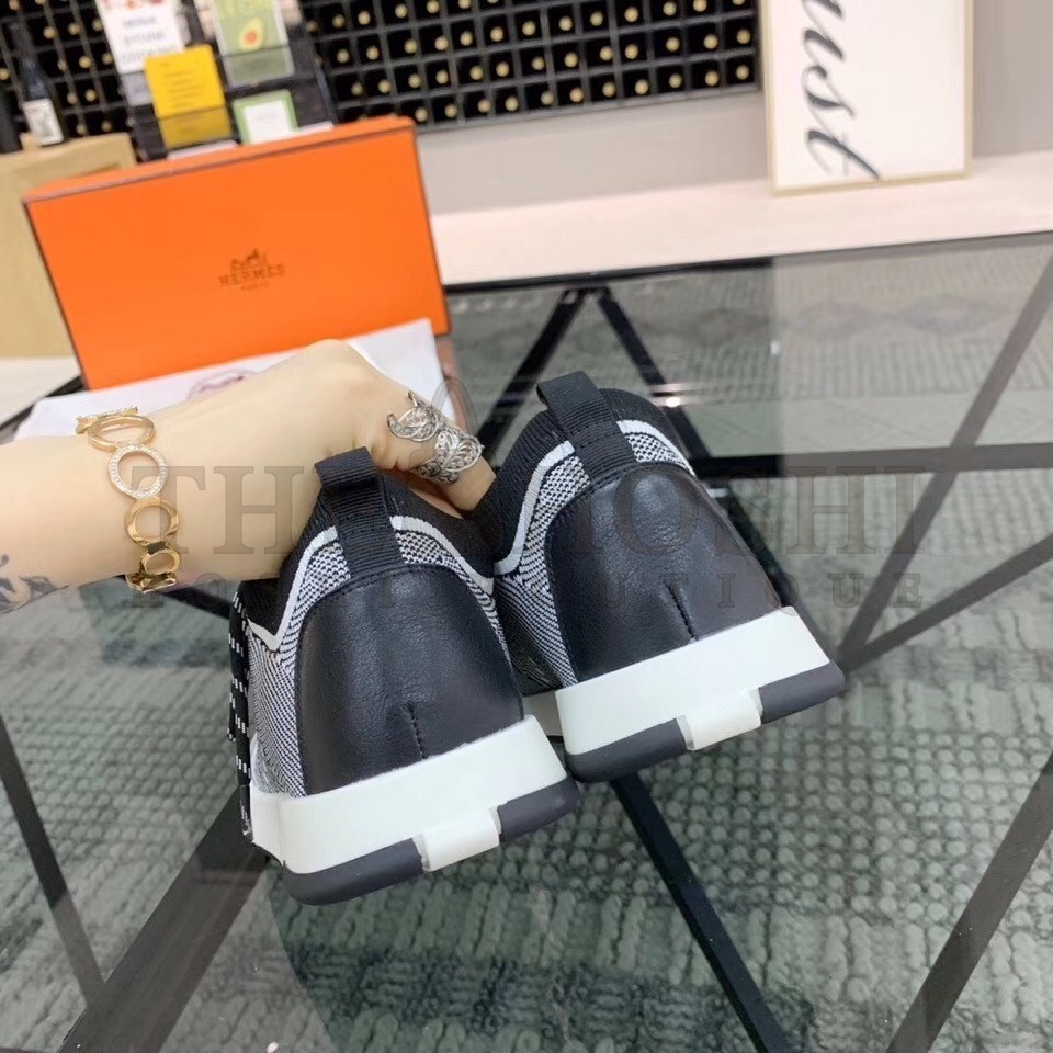 H**me5 Grey Addict Sneakers In Bicolor Knit Master Quality