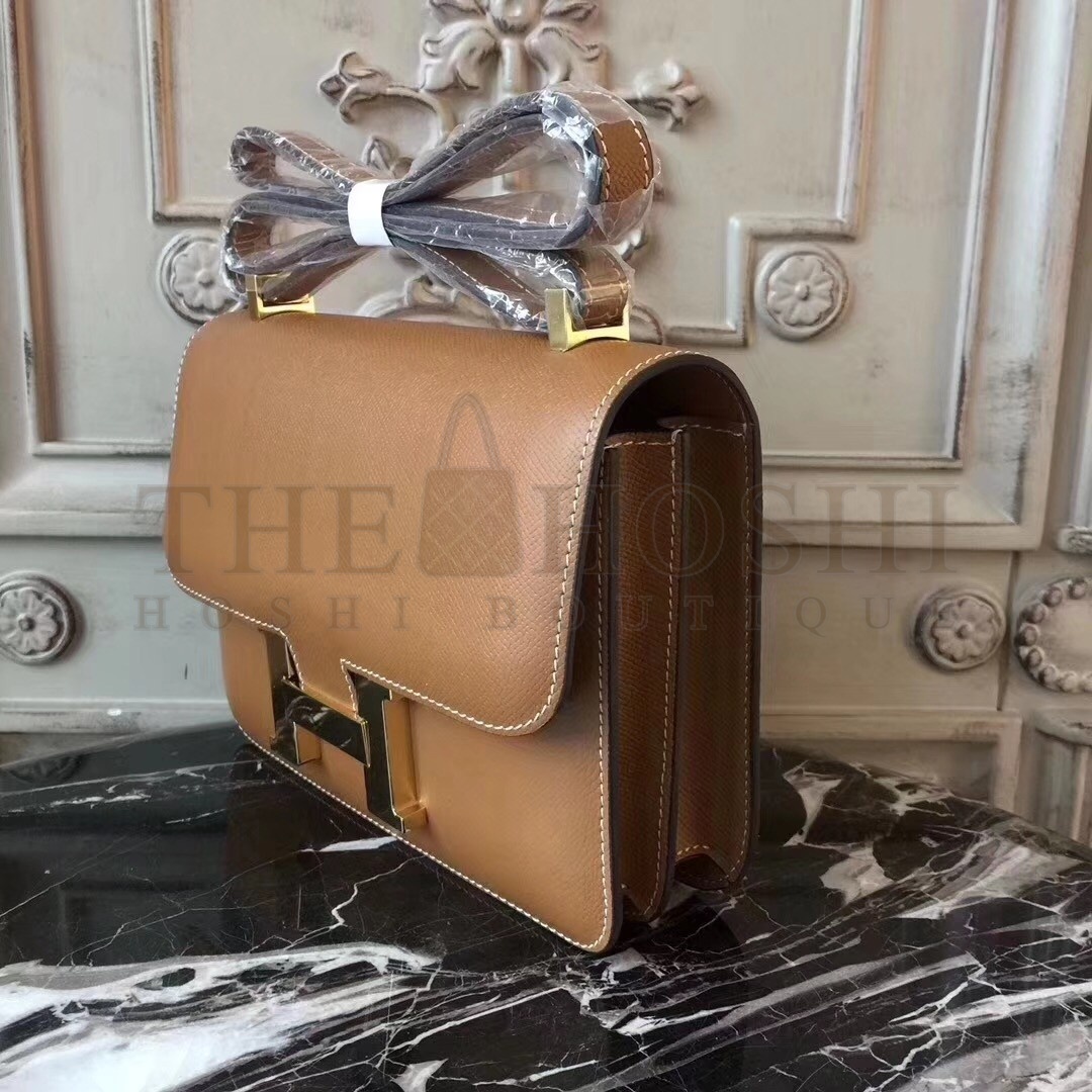 H**me5 Brown Constance MM 24cm Epsom Leather Bag Master Quality