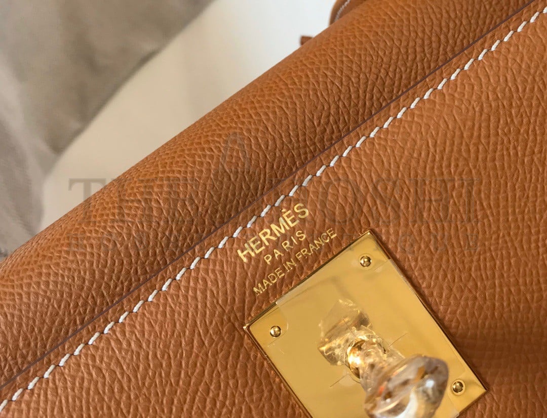 H**me5 Kelly 28cm Sellier Bag in Gold Epsom Calfskin GHW Master Quality
