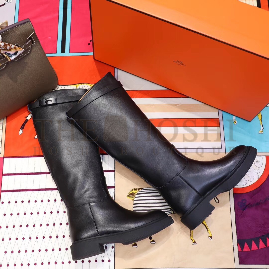 H**me5 Variation Boots In Black Calfskin Master Quality