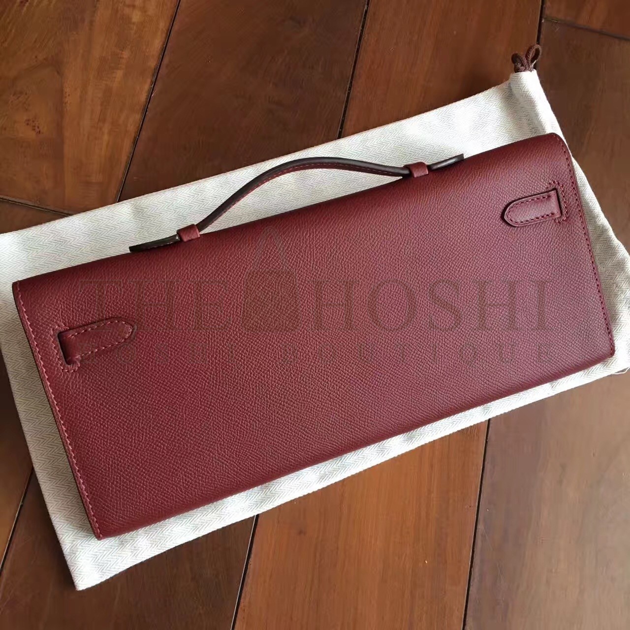 H**me5 Bordeaux Epsom Kelly Cut Handmade Bag Master Quality
