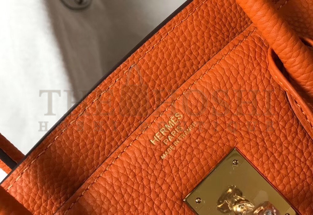 H**me5 Orange Clemence Birkin 30cm Bag Master Quality